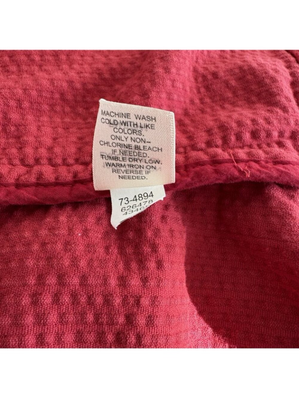 J.Jill Red Corduroy Velvet Trim Button Front Long Sleeve Jacket - Picture 11 of 14